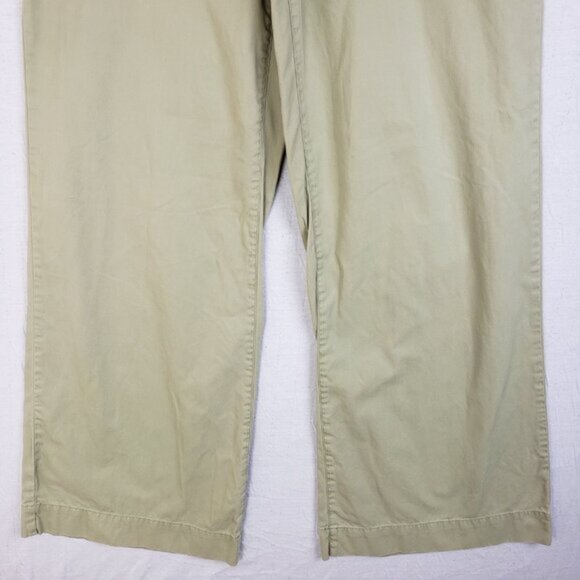 Ralph Lauren Blue Label Wide Leg Pants Button Fly size 8 Women's Green Y2K - Picture 11 of 11